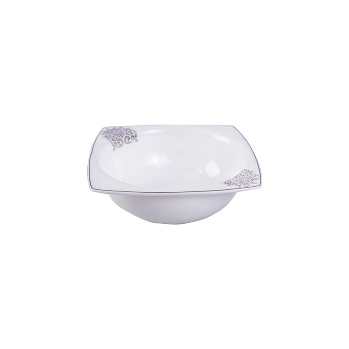 Karaca Fine Bone Lotus 41 - delt Middagssæt til 8 Personer – Kvadratisk - Løven Home