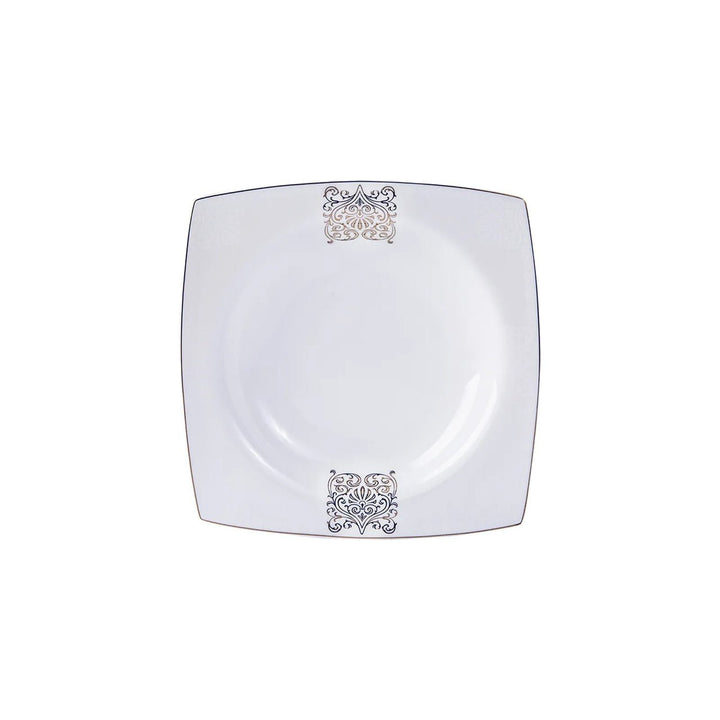 Karaca Fine Bone Lotus 41 - delt Middagssæt til 8 Personer – Kvadratisk - Løven Home