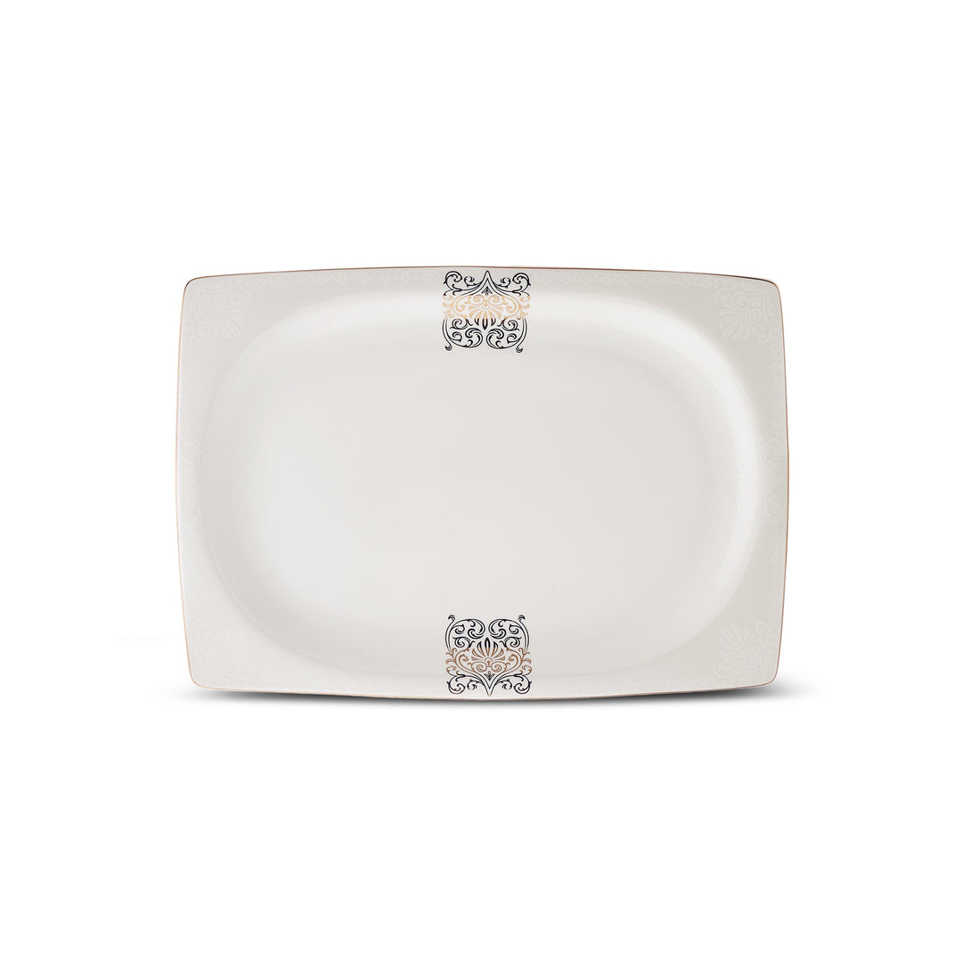 Karaca Fine Bone New Lotus Gold Spisestel til 4 Personer 17 Dele - Løven Home