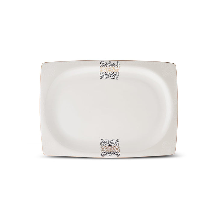 Karaca Fine Bone New Lotus Gold Spisestel til 4 Personer 17 Dele - Løven Home