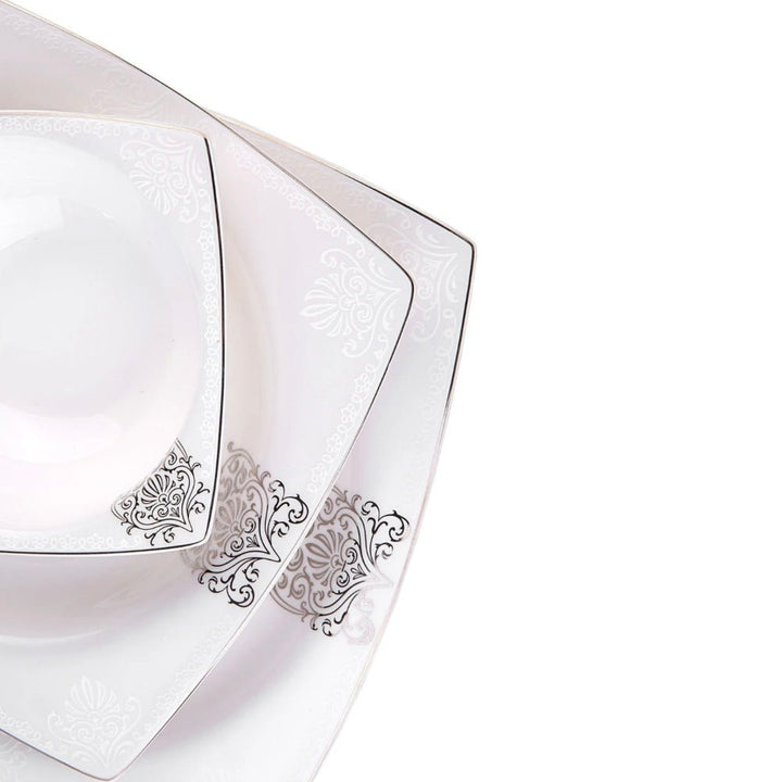 Karaca Fine Bone New Lotus Gold Spisestel til 4 Personer 17 Dele - Løven Home