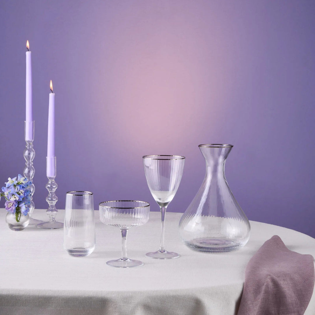 Karaca Fine Pearl – 37 dele Glassæt med Platin - Løven Home