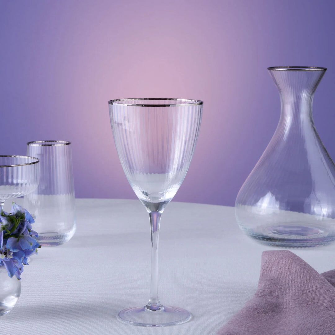 Karaca Fine Pearl – 37 dele Glassæt med Platin - Løven Home