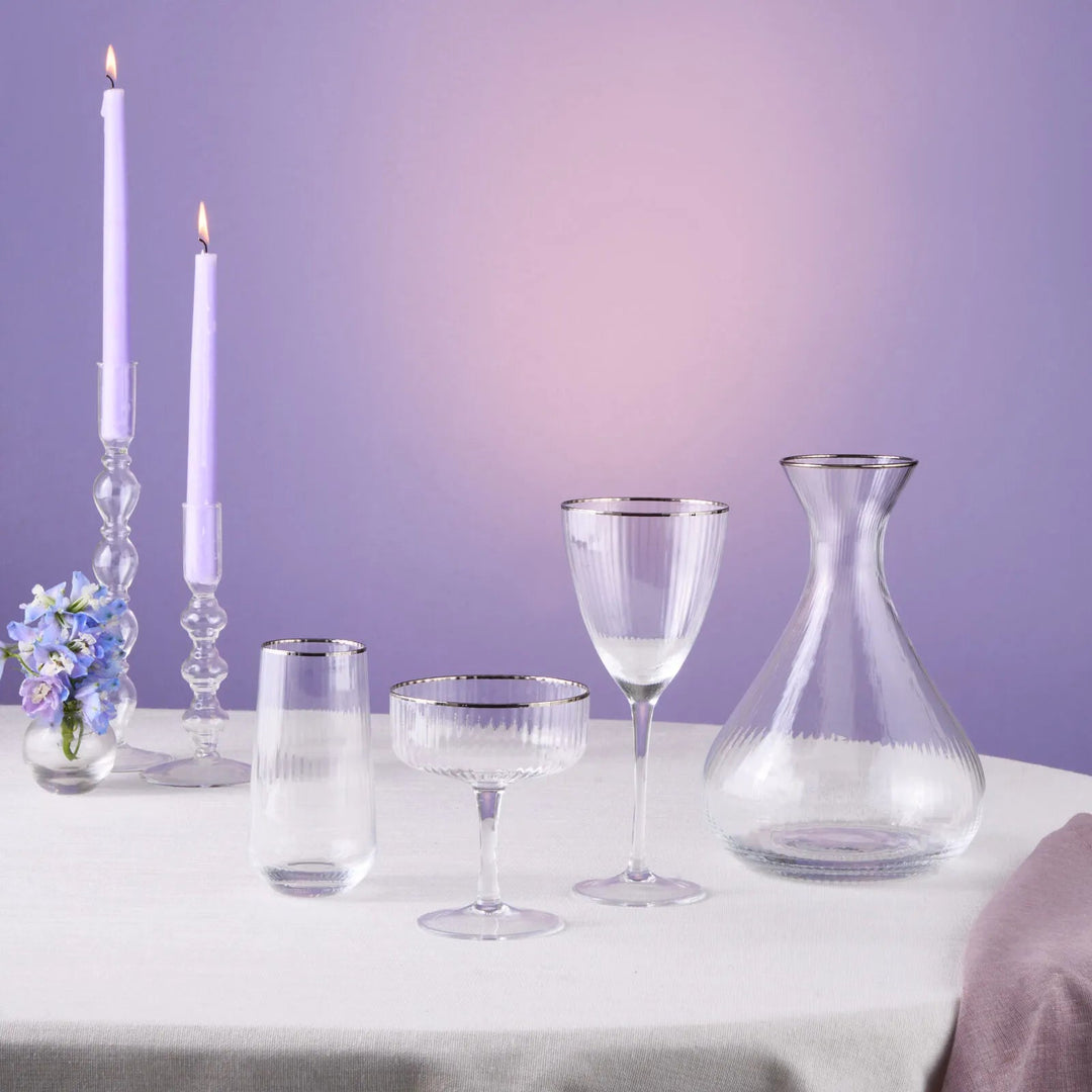 Karaca Fine Pearl – 37 dele Glassæt med Platin - Løven Home