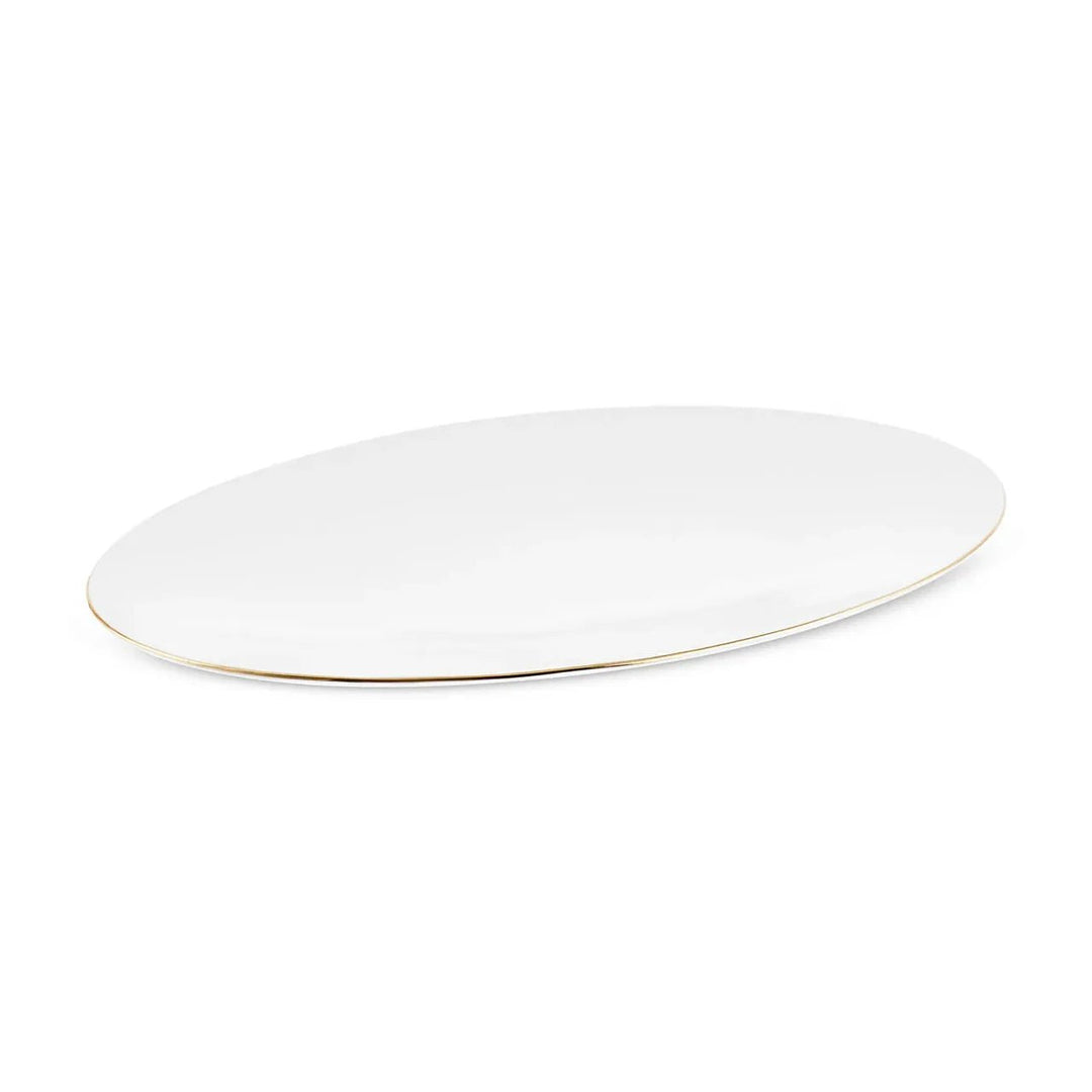Karaca Fine Pearl - Extra Chanak Tallerkensæt - 55 dele | 12 personer | Hvid/Guld - Løven Home
