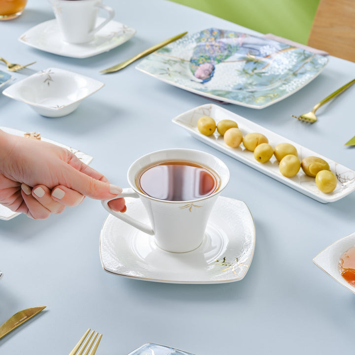 Karaca Fine Pearl Pavo – 26 - dele Morgenmadssæt til 6 personer - Løven Home