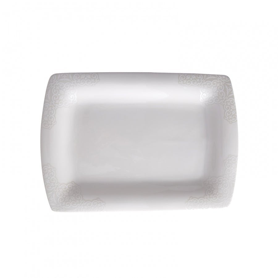 Karaca Fine Pearl Valentina – 62 - dele Firkantet Spisestel med Perlemor til 12 Personer - Løven Home