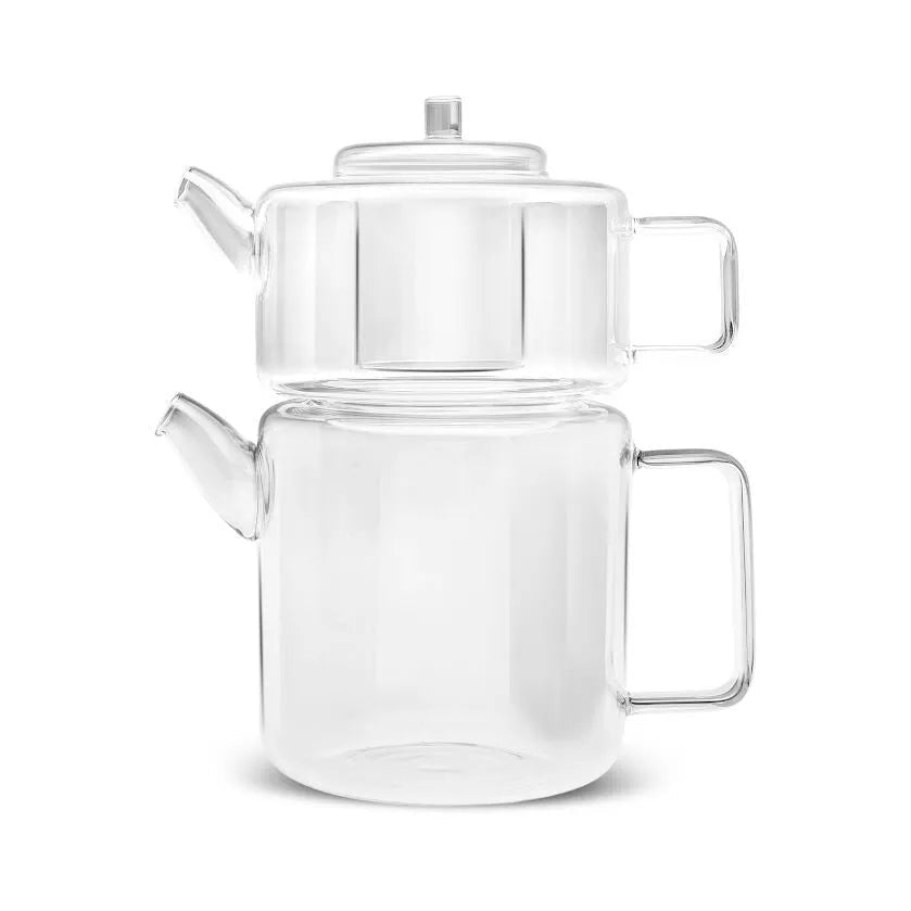 Karaca Flat Borosilikat Glas Tekande - Transparent - Løven Home