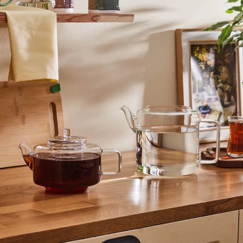 Karaca Flat Borosilikat Glas Tekande - Transparent - Løven Home