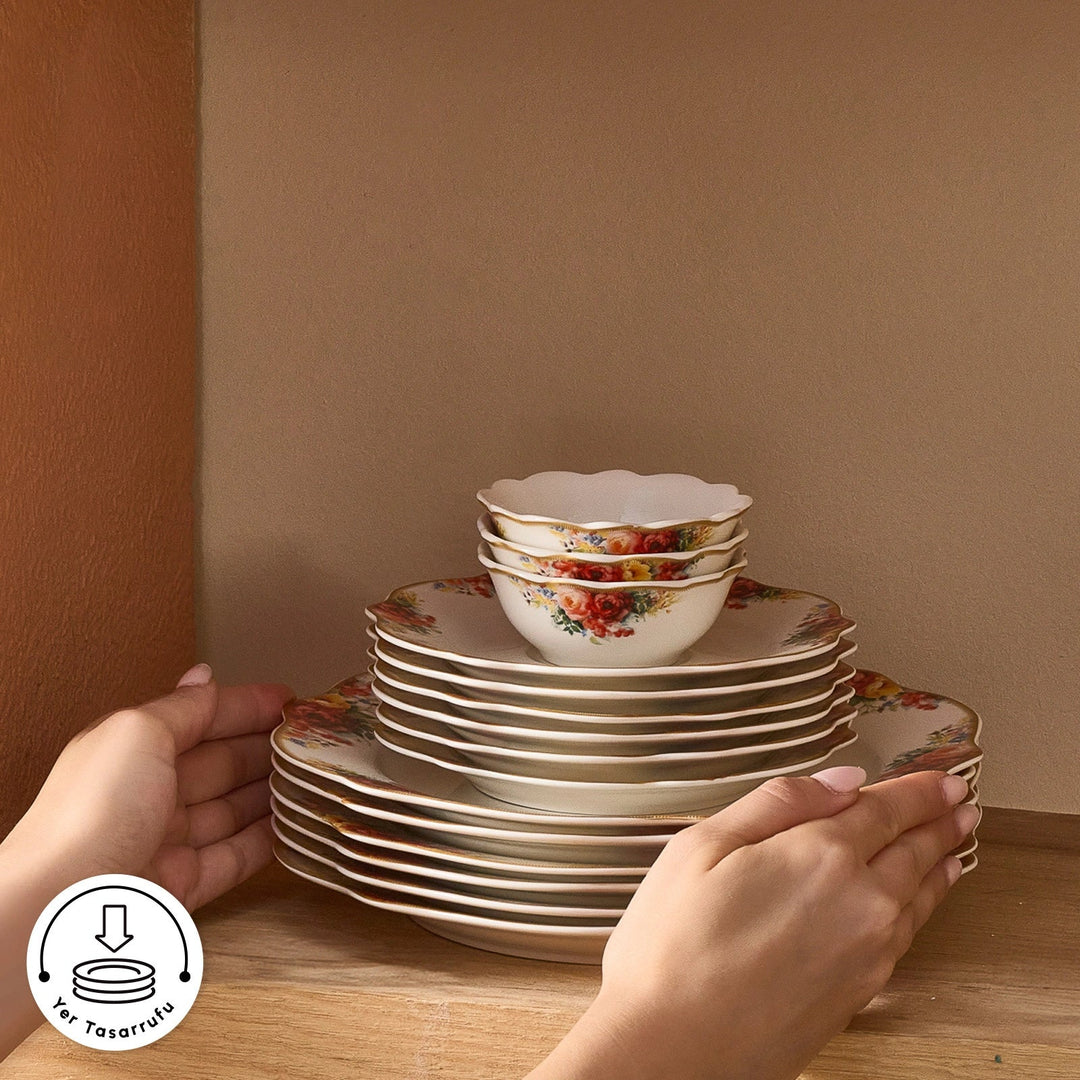 Karaca Forever Bone Amarose 26 Dele – 6 Personer - Løven Home