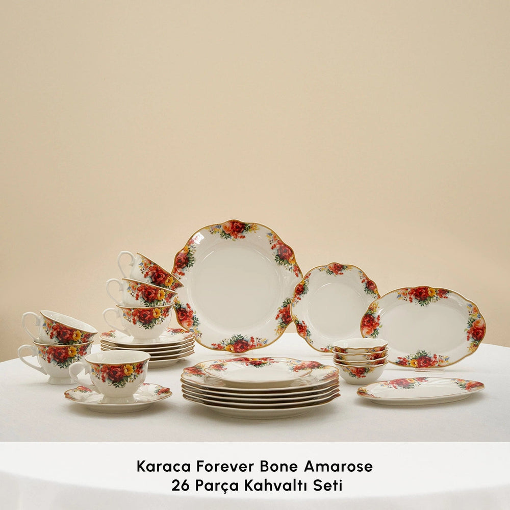 Karaca Forever Bone Amarose 26 Dele – 6 Personer - Løven Home