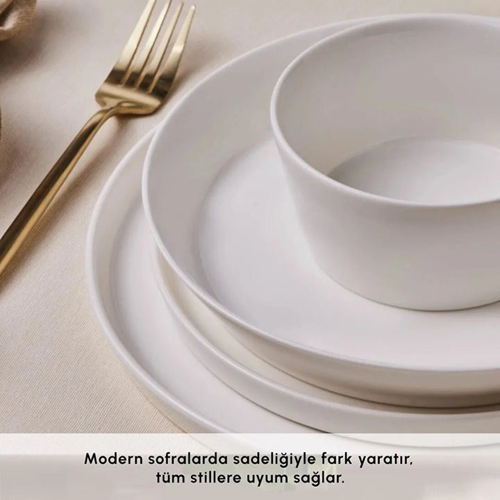 Karaca Forever Bone Bomo 53 delt Porcelæn sæt til 12 personer - Løven Home