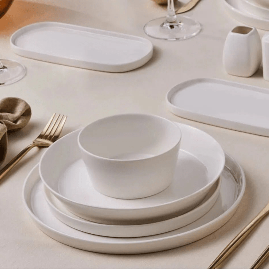 Karaca Forever Bone Bomo 53 delt Porcelæn sæt til 12 personer - Løven Home