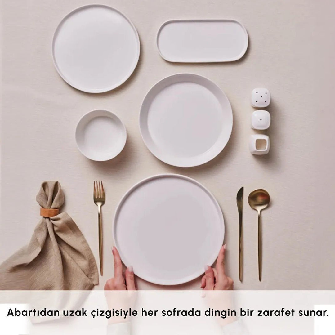 Karaca Forever Bone Bomo 53 delt Porcelæn sæt til 12 personer - Løven Home