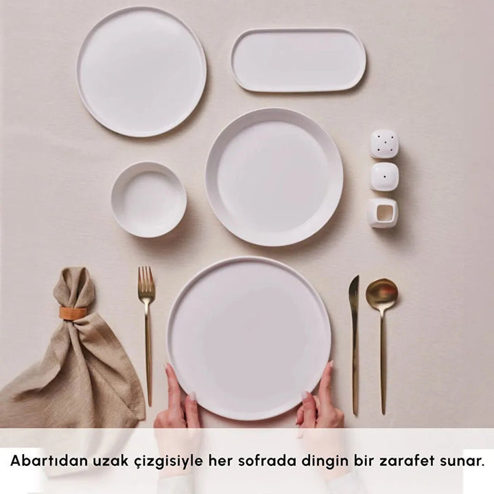 Karaca Forever Bone Bomo 53 delt Porcelæn sæt til 12 personer - Løven Home