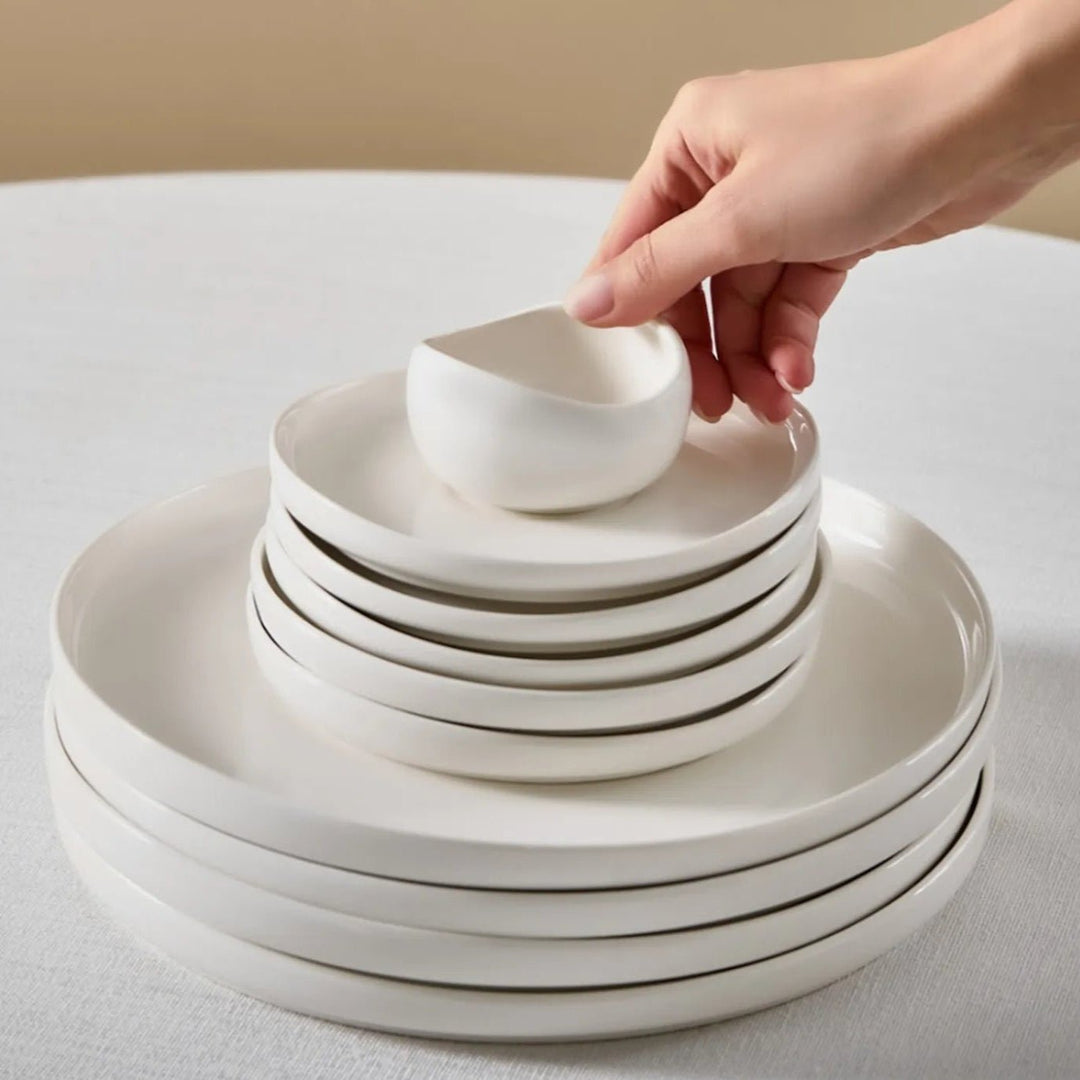 Karaca Forever Bone Olla Morgenmadssæt 28 dele 6 personer - Løven Home