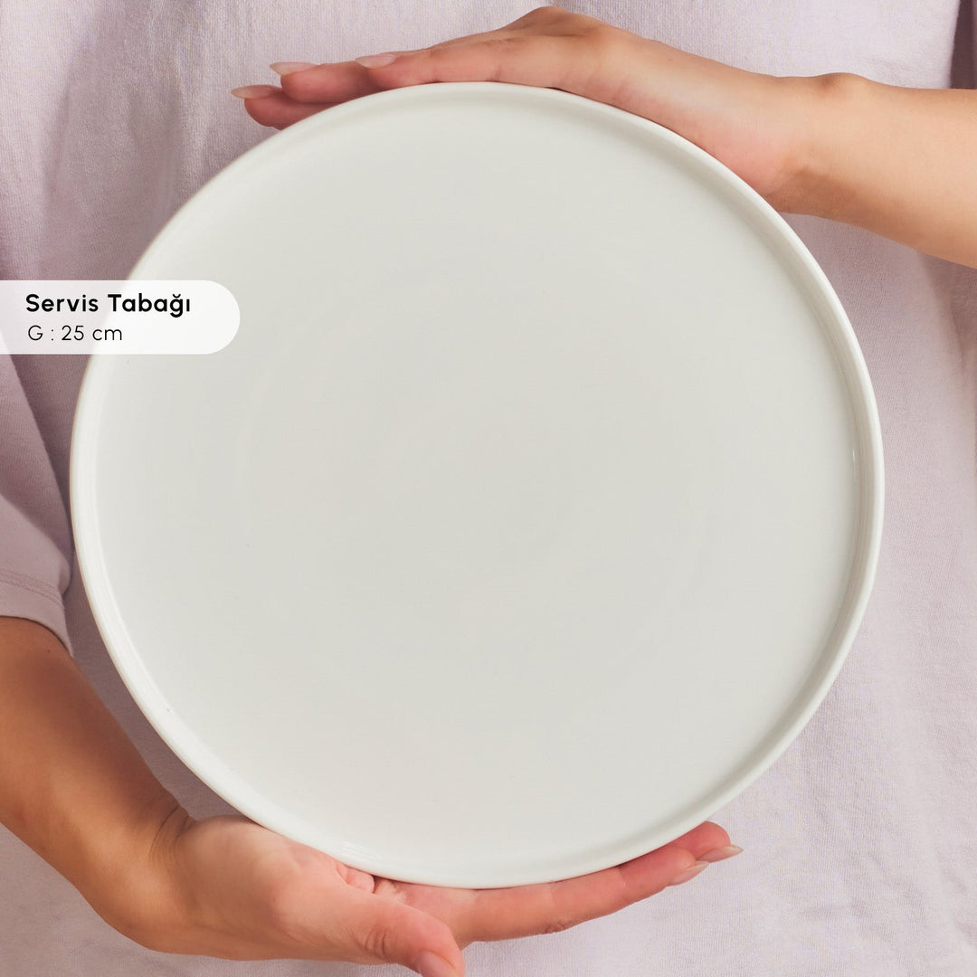 Karaca Forever Bone Surface 32 dele 6 - personers morgenmadssæt - Løven Home