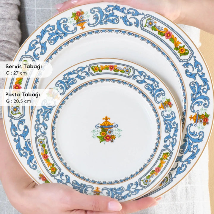 Karaca - Forever Bone Vase Middagssæt – 24 dele til 6 personer - Løven Home