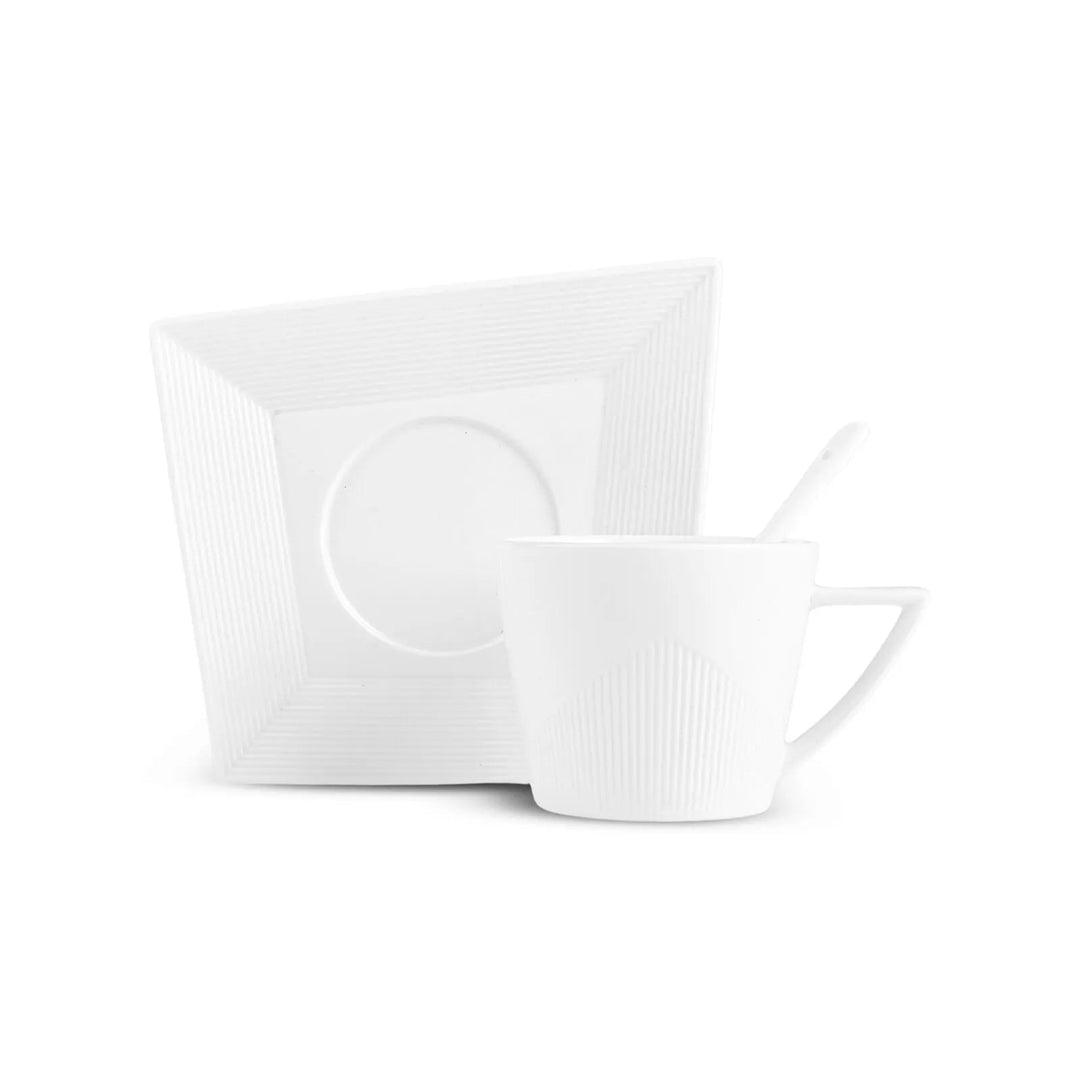 Karaca Forever Bone Vonka Morgenmadssæt | 36 dele | 6 personer - Løven Home