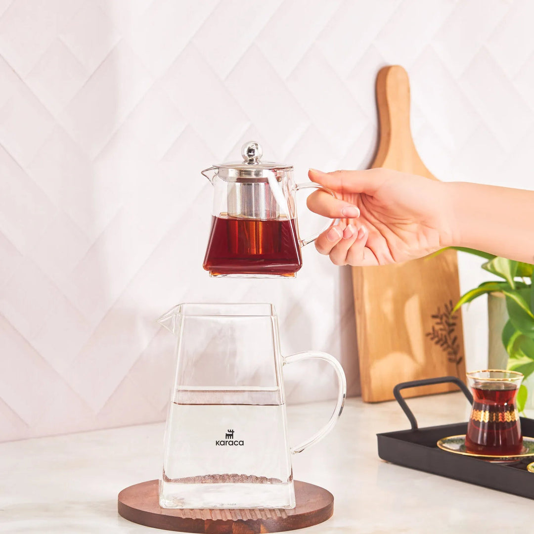 Karaca Giza Borosilikat Glas Tekande - Løven Home