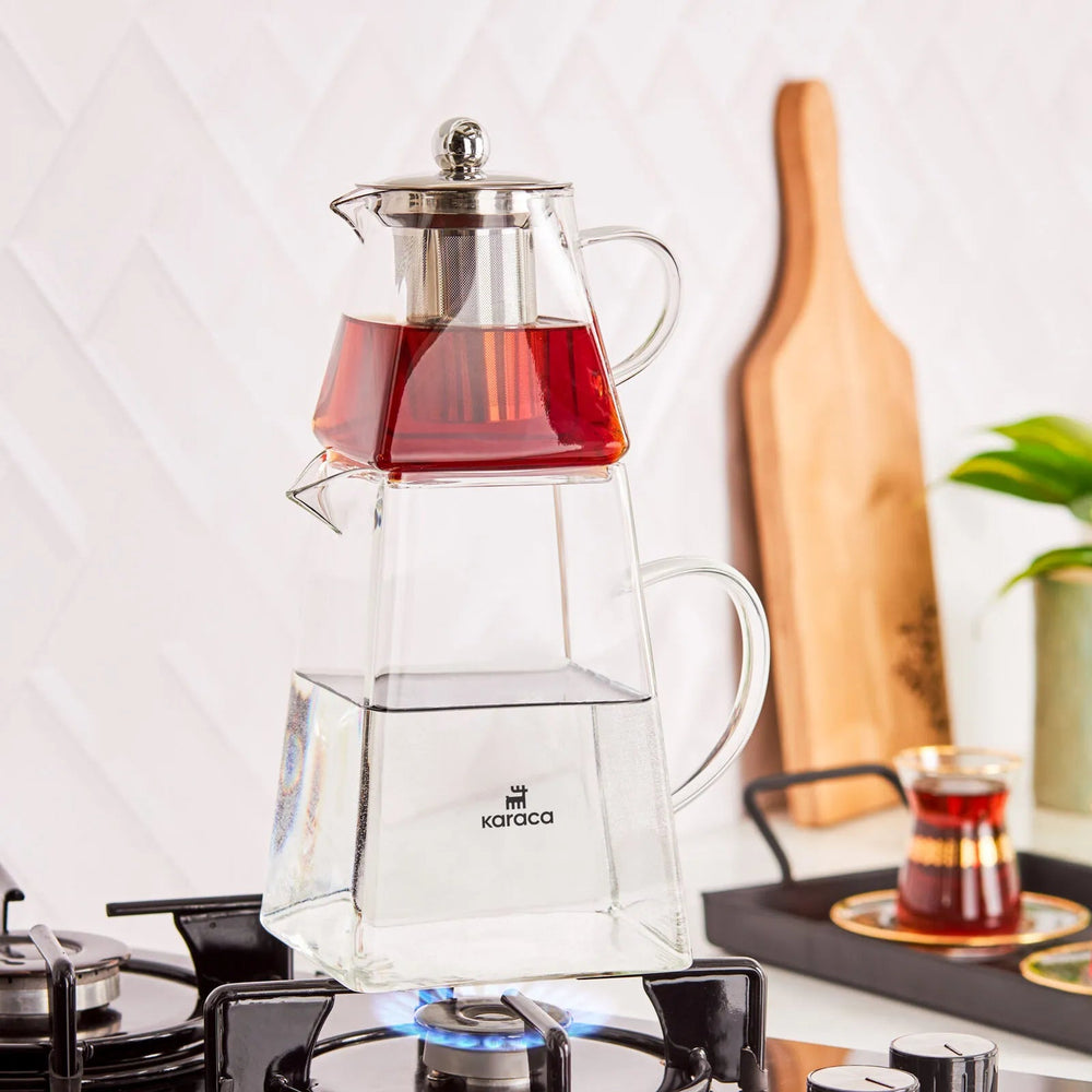 Karaca Giza Borosilikat Glas Tekande - Løven Home
