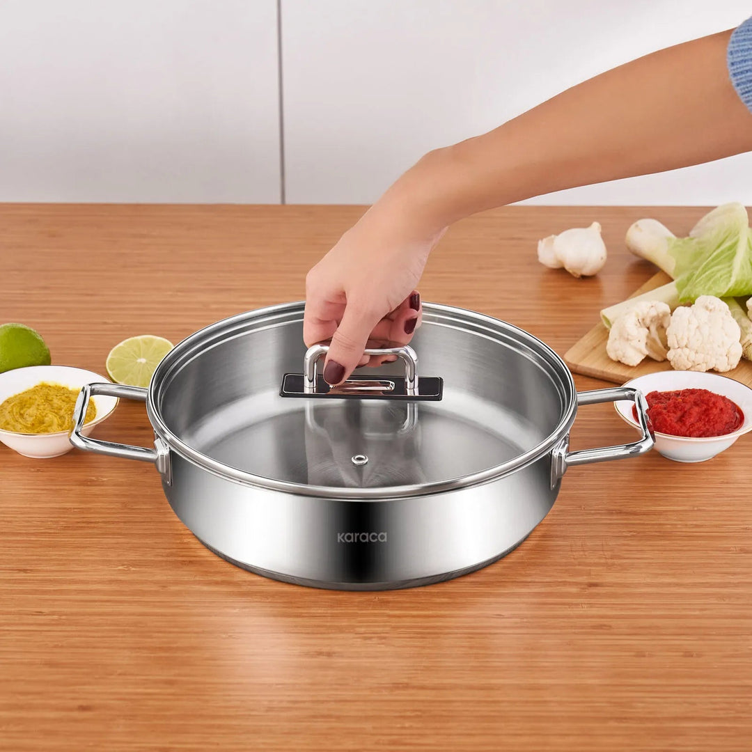 Karaca Grace Induktionskompatibel Stål Karnıyarık - gryde – 26 cm / 3,4 L - Løven Home