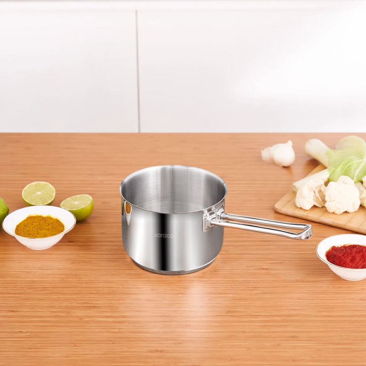 Karaca Grace Induktionskompatibel Stål Sovskande/Mælkekande – 1,6 L - Løven Home