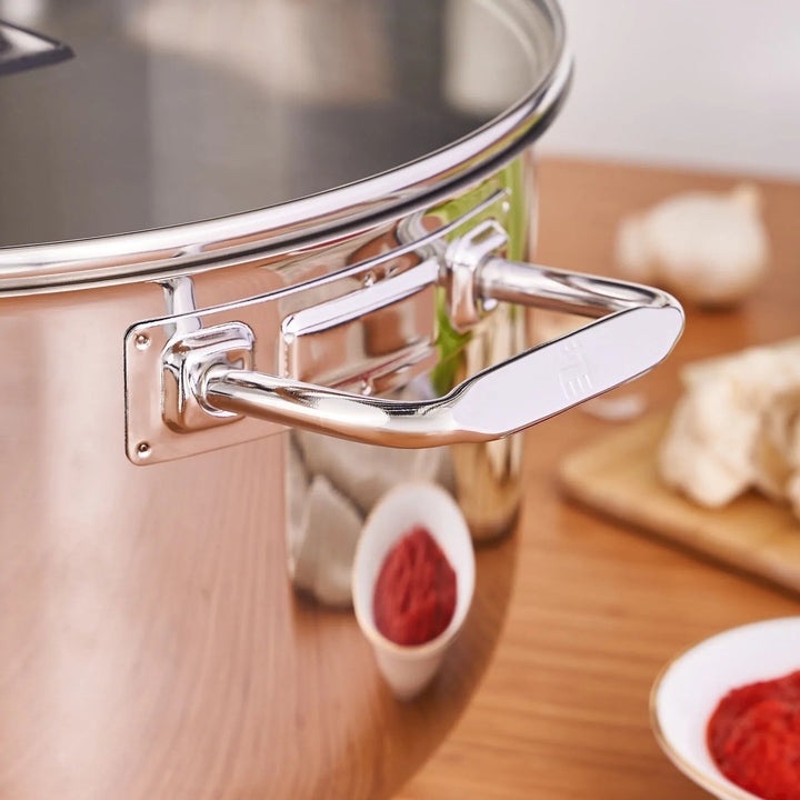 Karaca Grace Induktionskompatibel Stålgryde – 30 cm / 12,3 L - Løven Home