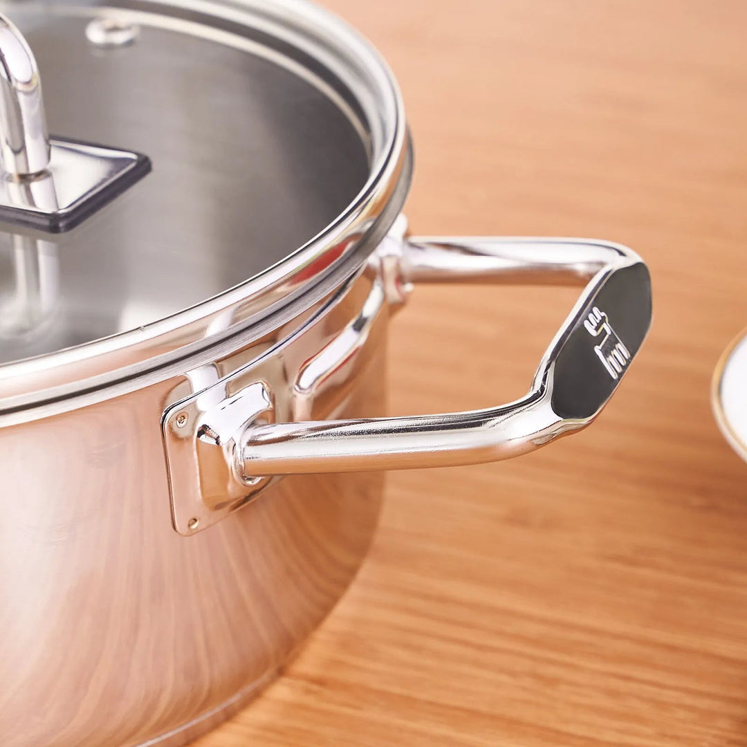 Karaca Grace Induktionsvenlig Gryde i Rustfrit Stål – 18 cm / 2 liter - Løven Home