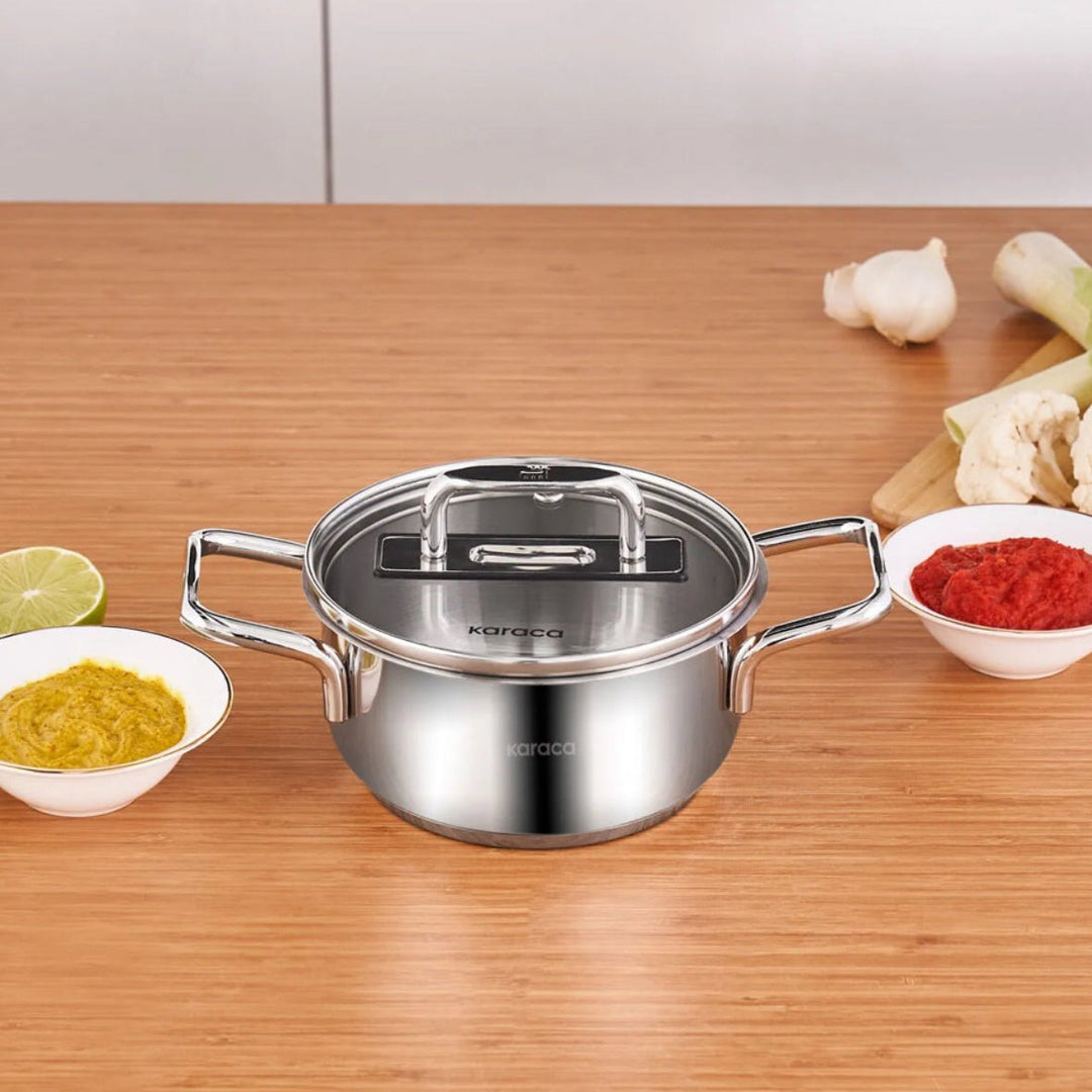 Karaca Grace Mini Rustfri Stålgryde 14 cm - Løven Home