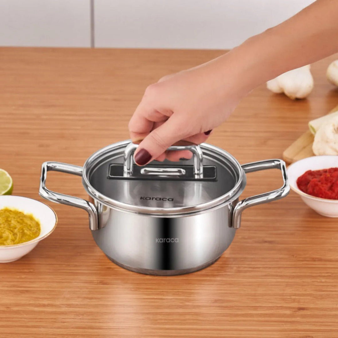 Karaca Grace Mini Rustfri Stålgryde 14 cm - Løven Home