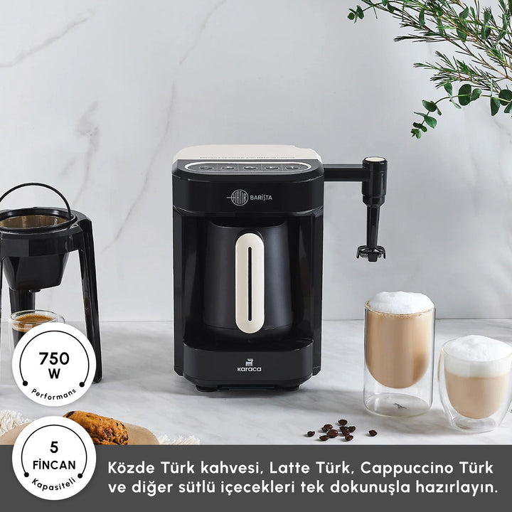 Karaca Hatir Barista Latte & Tyrkisk Kaffemaskine - Pearl White - Løven Home