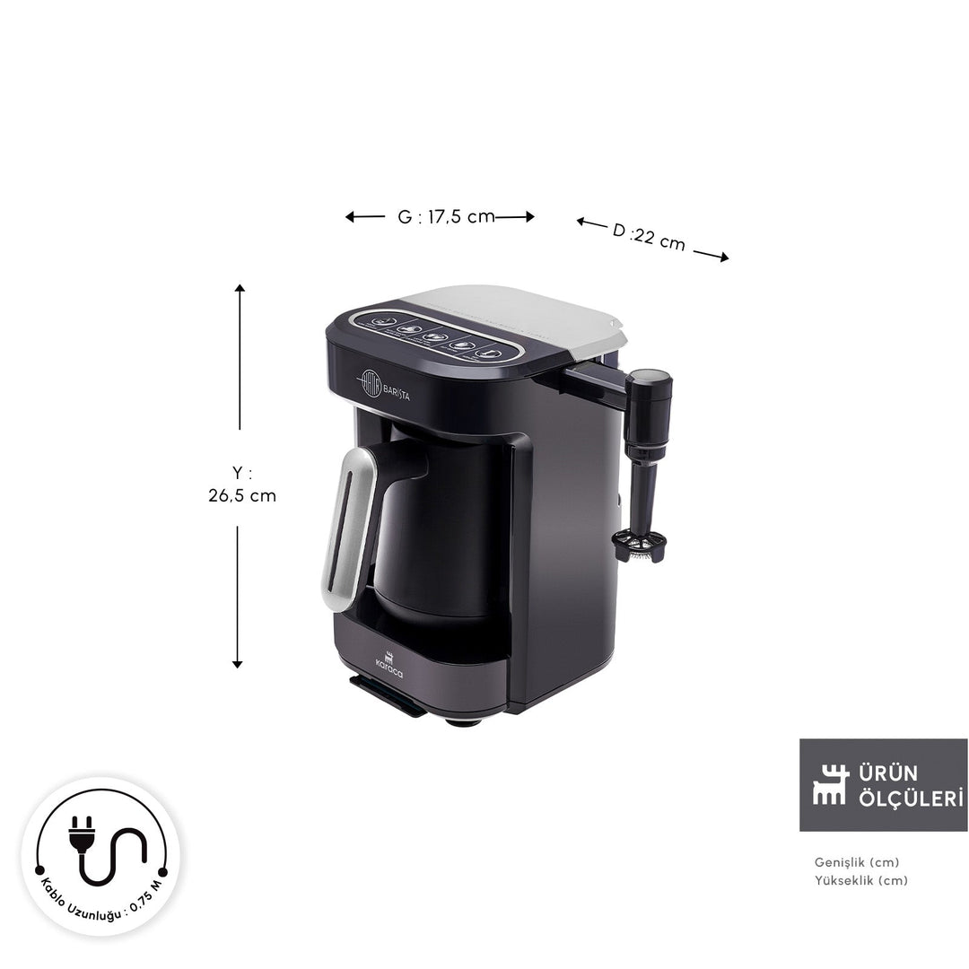 Karaca Hatir Barista Latte & Tyrkisk Kaffemaskine - Pearl White - Løven Home