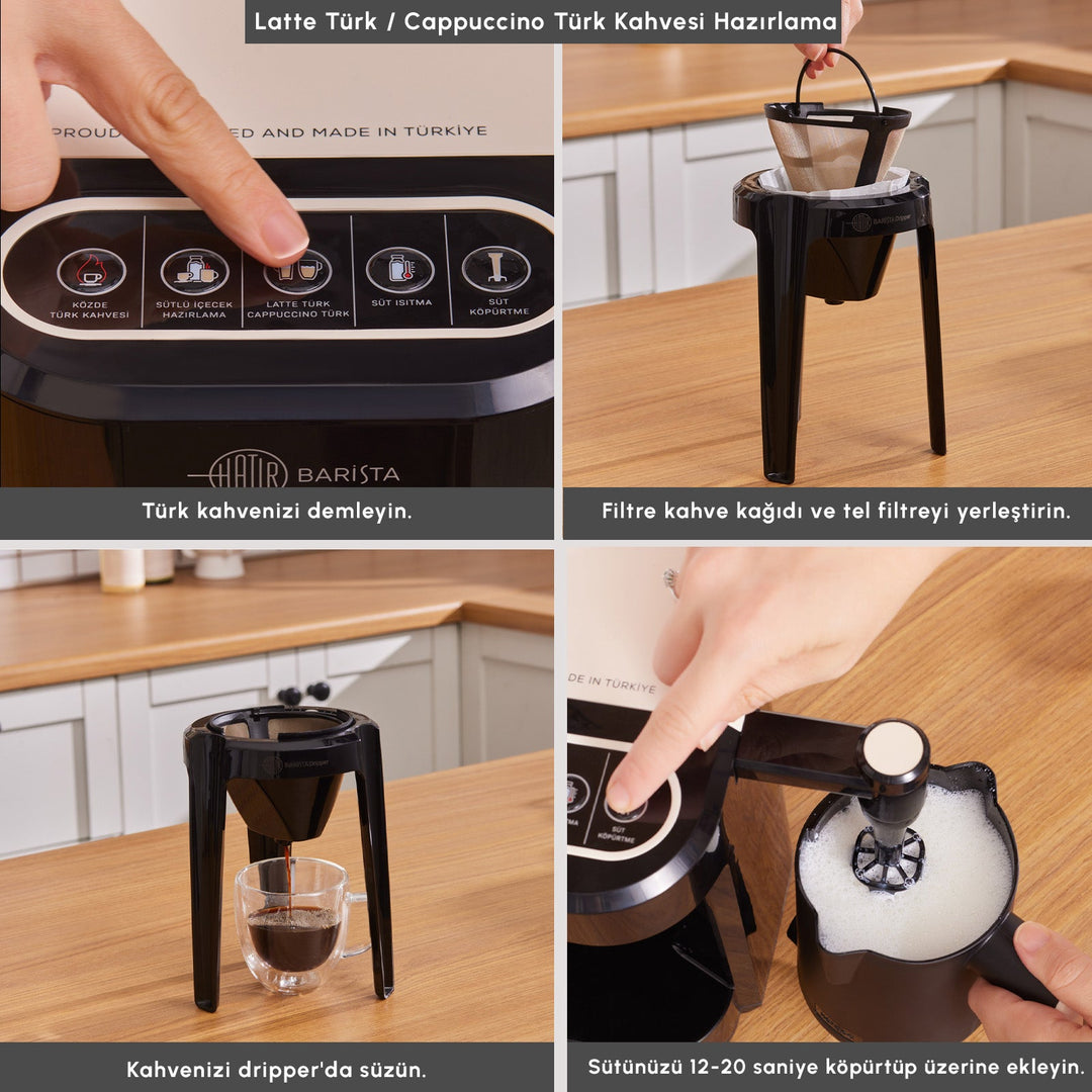 Karaca Hatir Barista Latte & Tyrkisk Kaffemaskine - Pearl White - Løven Home