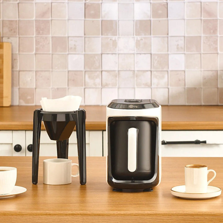 Karaca Hatır Hüp 2 - i - 1 Tyrkisk Kaffemaskine – Soft Cream - Løven Home