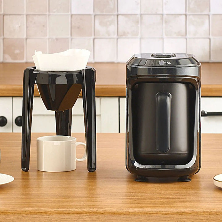 Karaca Hatır Hüp 2 - in - 1 Tyrkisk Kaffemaskine | Sort - Løven Home