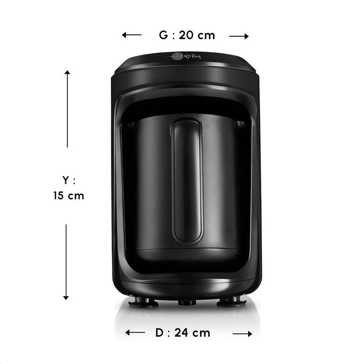 Karaca Hatır Hüp 2 - in - 1 Tyrkisk Kaffemaskine | Sort - Løven Home
