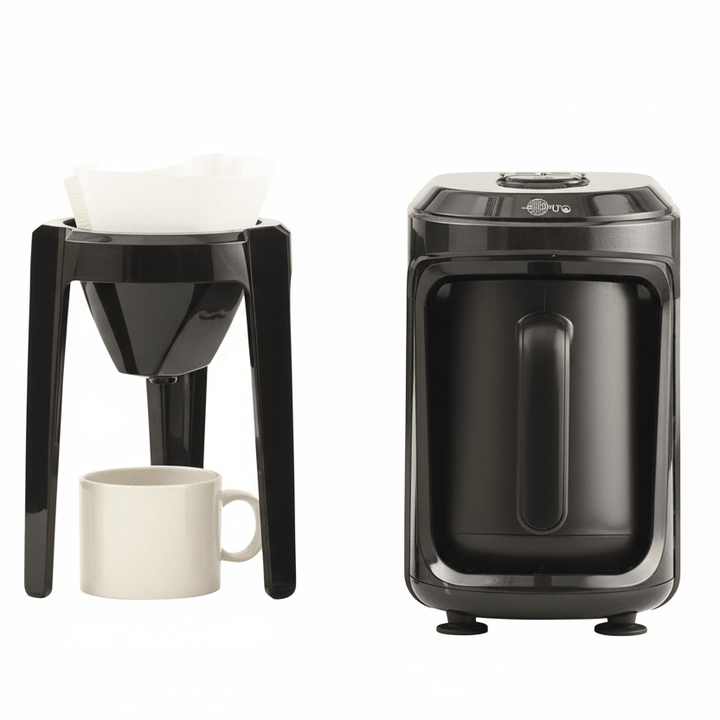 Karaca Hatır Hüp 2 - in - 1 Tyrkisk Kaffemaskine | Sort - Løven Home