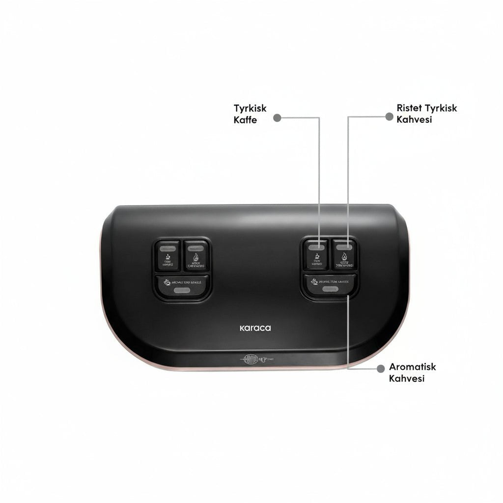 Karaca Hatır Hüp Düet Aroma – Dobbelt Tyrkisk Kaffemaskine | Rosaguld - Løven Home