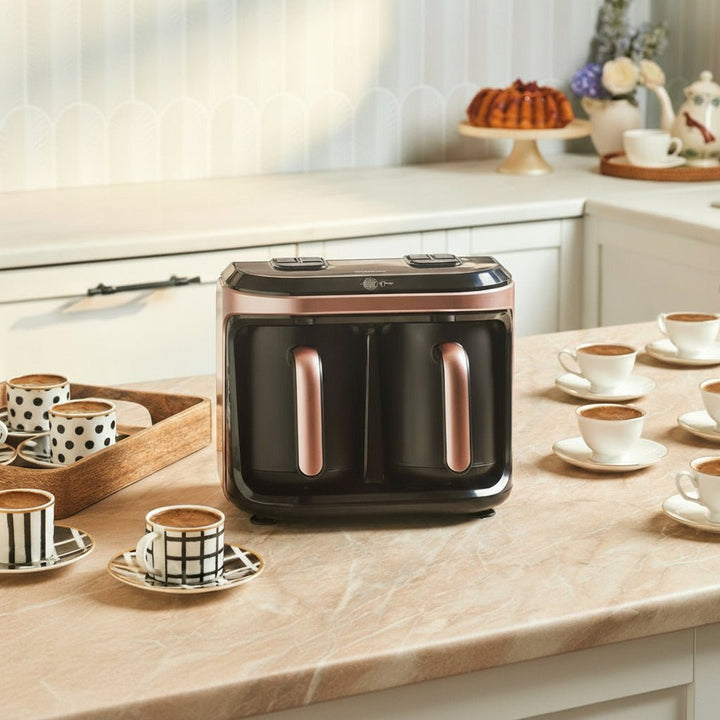 Karaca Hatır Hüp Düet Aroma – Dobbelt Tyrkisk Kaffemaskine | Rosaguld - Løven Home