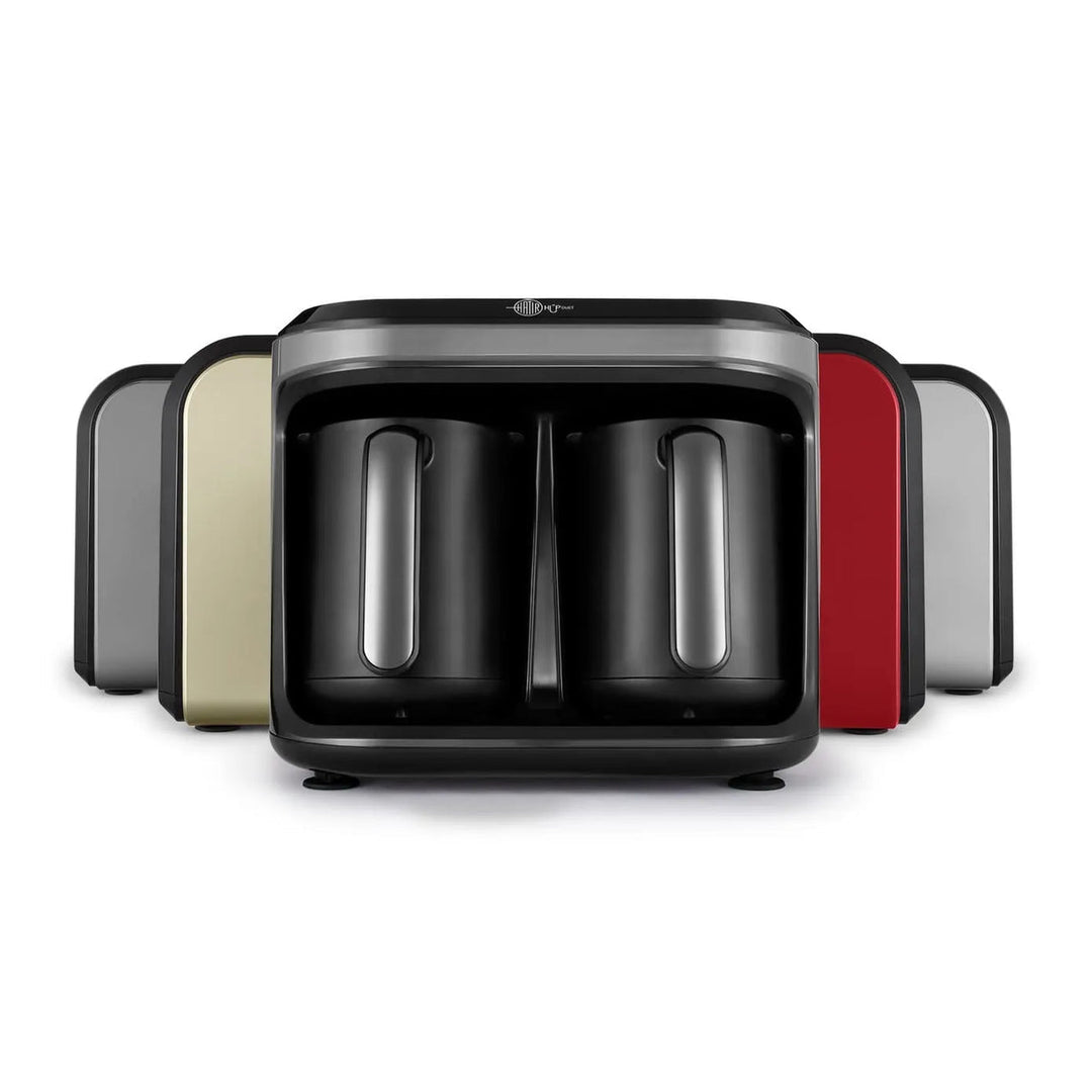 Karaca Hatır Hüp Duet Aroma Flavour – Dobbelt Tyrkisk Kaffemaskine (10 Kopper) - Space Grå - Løven Home