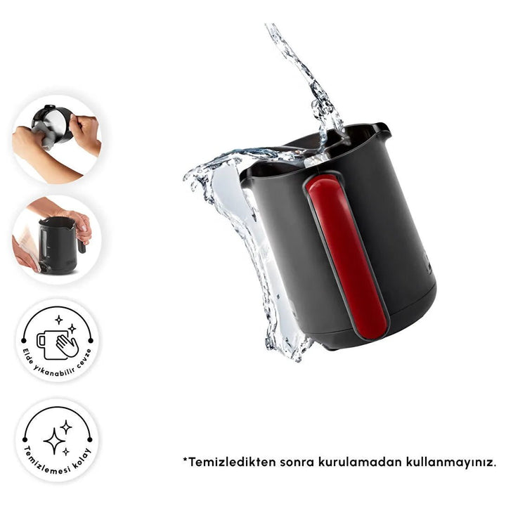 Karaca Hatır Hüp Duet Flavour – Dobbelt Tyrkisk Kaffemaskine (10 Kopper) – Rød - Løven Home