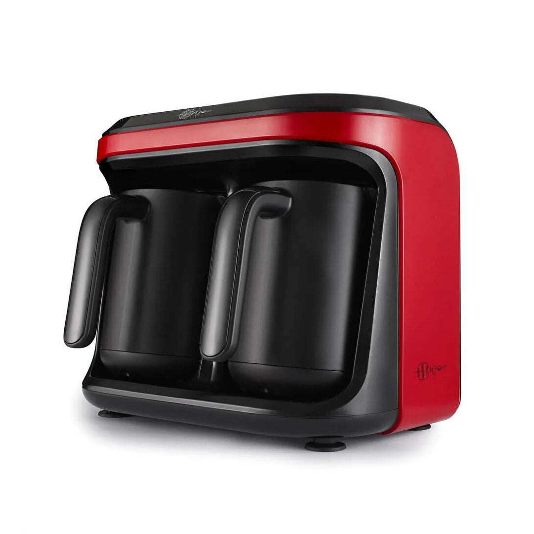 Karaca Hatır Hüp Duet Flavour – Dobbelt Tyrkisk Kaffemaskine (10 Kopper) – Rød - Løven Home