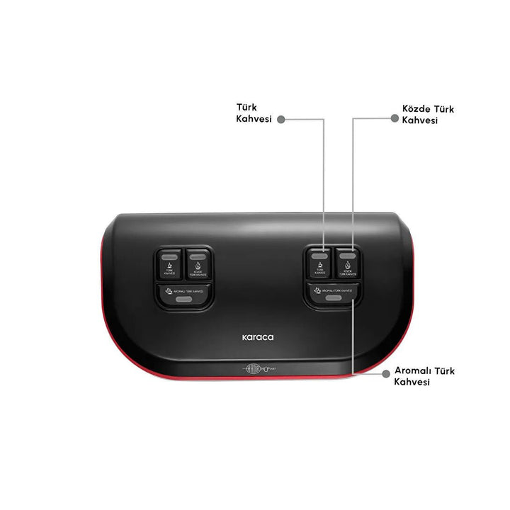 Karaca Hatır Hüp Duet Flavour – Dobbelt Tyrkisk Kaffemaskine (10 Kopper) – Rød - Løven Home