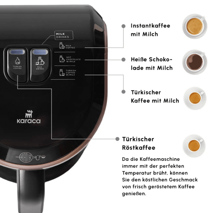 Karaca Hatir Hüps Aroma tyrkisk Kaffemaskine Perlemor Rosa - Løven Home