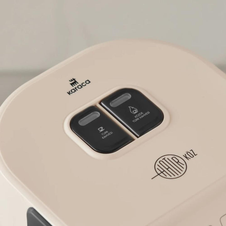 Karaca Hatır Köz Tyrkisk Kaffemaskine – 5 kopper - Soft Cream - Løven Home