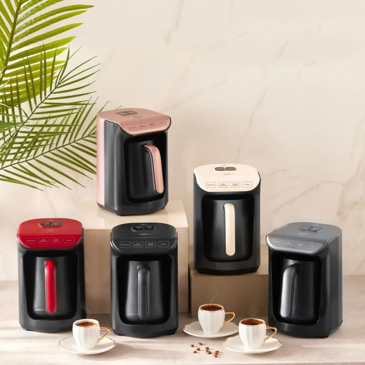 Karaca Hatır Köz Tyrkisk Kaffemaskine – 5 kopper - Soft Cream - Løven Home