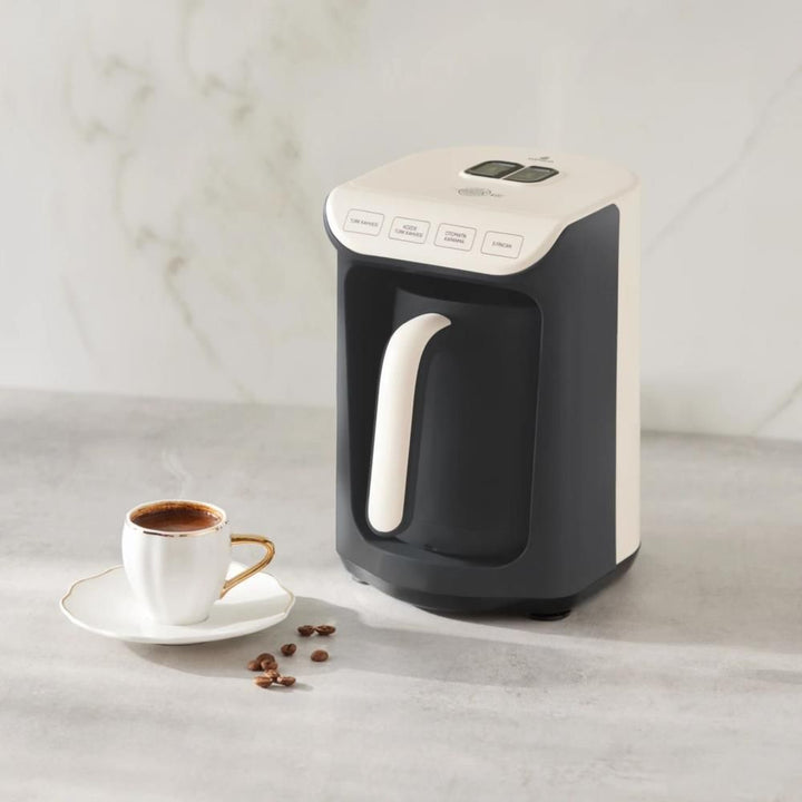 Karaca Hatır Köz Tyrkisk Kaffemaskine – 5 kopper - Soft Cream - Løven Home