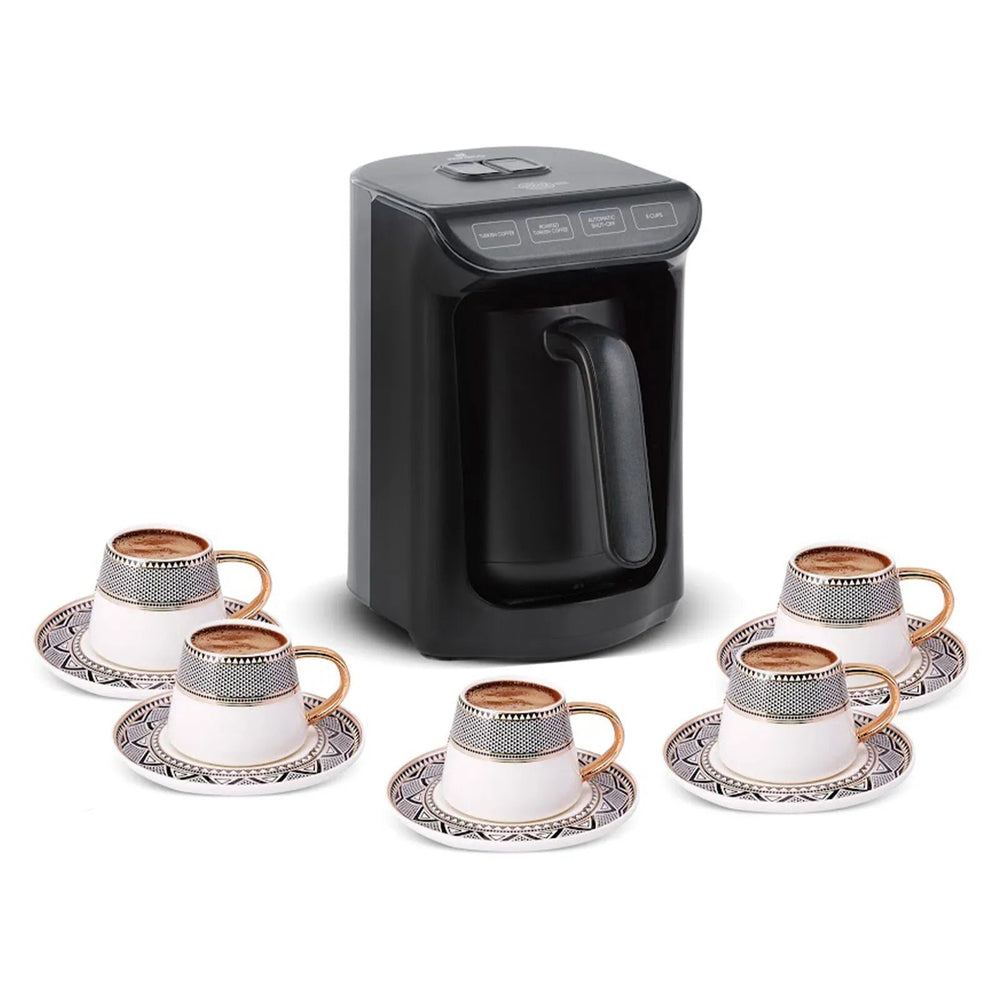 Karaca Hatır Köz Tyrkisk Kaffemaskine | Skinnende Sort - Løven Home