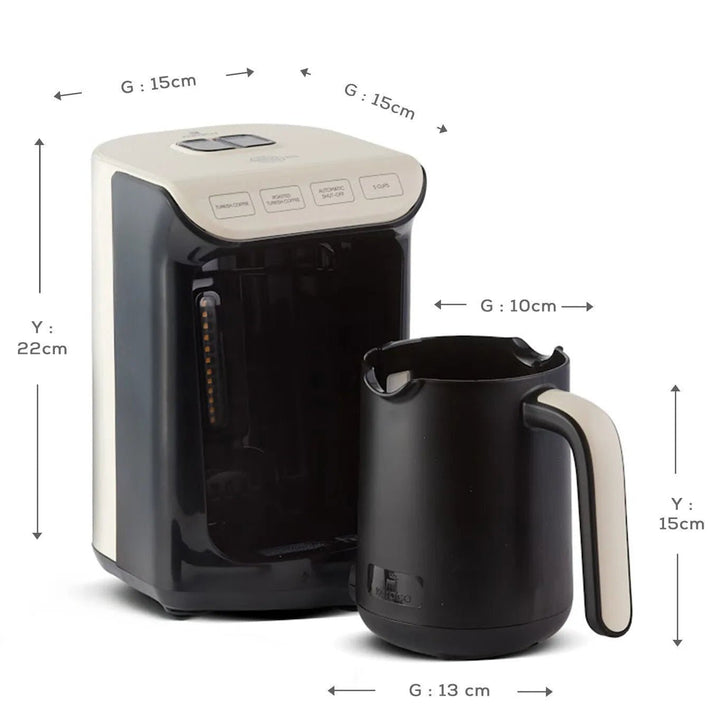 Karaca Hatır Köz Tyrkisk Kaffemaskine | Soft Cream - Løven Home